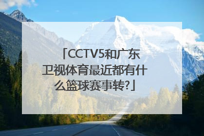 CCTV5和广东卫视体育最近都有什么篮球赛事转?